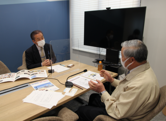 ラジオ関西で当社会長　吉田のインタビューが放送されました。